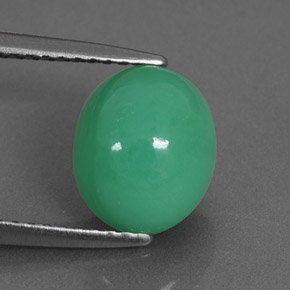 2.70캐럿 천연 그린 크리소프레이즈, 타원형 컷, 9.2×7.7 mm, 불투명체