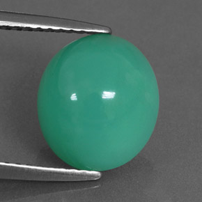 4.62캐럿 천연 그린 크리소프레이즈, 타원형 컷, 10.7×9.5 mm, 투명한