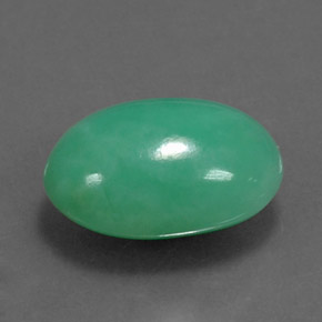 4.43캐럿 천연 그린 크리소프레이즈, 타원형 컷, 12.7×8.8 mm, 불투명체