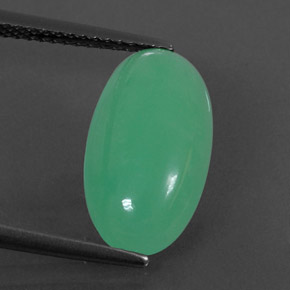 4.62캐럿 천연 그린 크리소프레이즈, 투명한, 15.6×8.6 mm, 투명/반투명