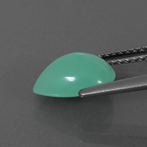 1.94캐럿 천연 그린 크리소프레이즈, 배 모양, 10×7.3 mm, 투명한