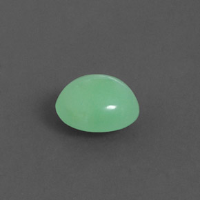 1.79캐럿 천연 그린 크리소프레이즈, 타원형 컷, 8.4×7.1 mm, 불투명체