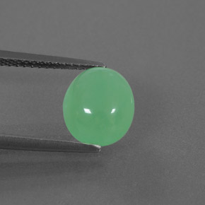 2.82캐럿 천연 그린 크리소프레이즈, 투명한, 9.3×8 mm, 투명/반투명