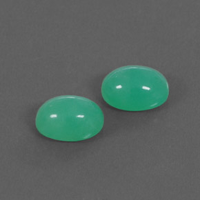 캐럿 천연 그린 크리소프레이즈 보석, 투명한, 7.2×5.2 mm, 투명/반투명