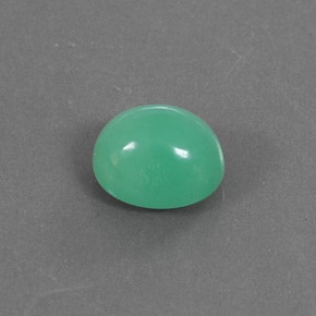 2.52캐럿 천연 그린 크리소프레이즈, 타원형 컷, 8.7×7.8 mm, 불투명체