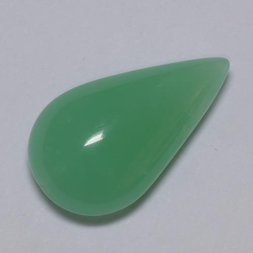 5.70캐럿 천연 토끼풀 그린 크리소프레이즈, 배 모양, 17.2×10 mm, 투명한