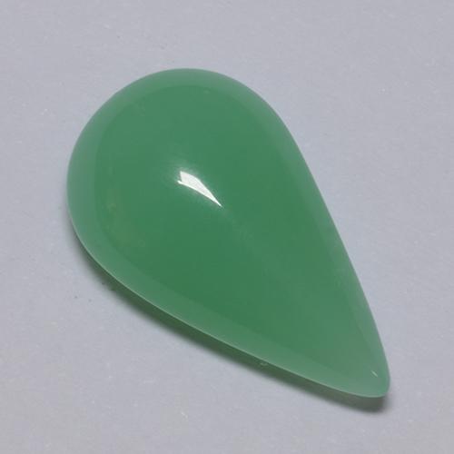 5.70캐럿 천연 토끼풀 그린 크리소프레이즈, 배 모양, 17.2×10 mm, 투명한