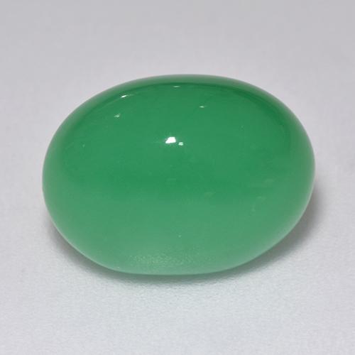 9.40캐럿 천연 토끼풀 그린 크리소프레이즈, 타원형 컷, 14.5×11 mm, 투명한