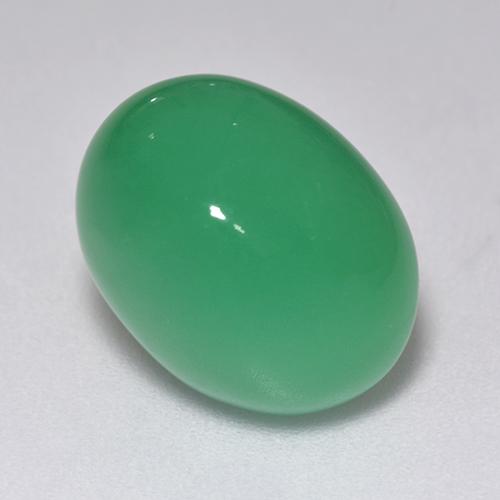 9.40캐럿 천연 토끼풀 그린 크리소프레이즈, 타원형 컷, 14.5×11 mm, 투명한