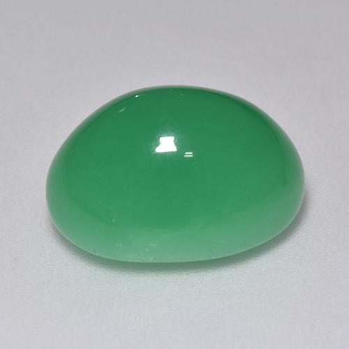 9.40캐럿 천연 토끼풀 그린 크리소프레이즈, 타원형 컷, 14.5×11 mm, 투명한