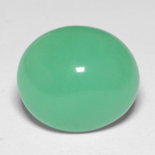 6.56캐럿 천연 펀 그린 크리소프레이즈, 타원형 컷, 13×11.3 mm, 투명한