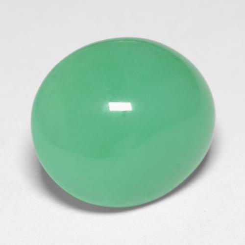 6.56캐럿 천연 펀 그린 크리소프레이즈, 타원형 컷, 13×11.3 mm, 투명한