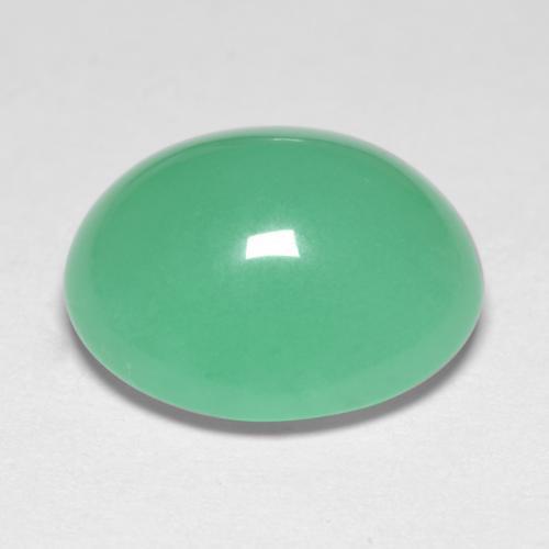 6.56캐럿 천연 펀 그린 크리소프레이즈, 타원형 컷, 13×11.3 mm, 투명한