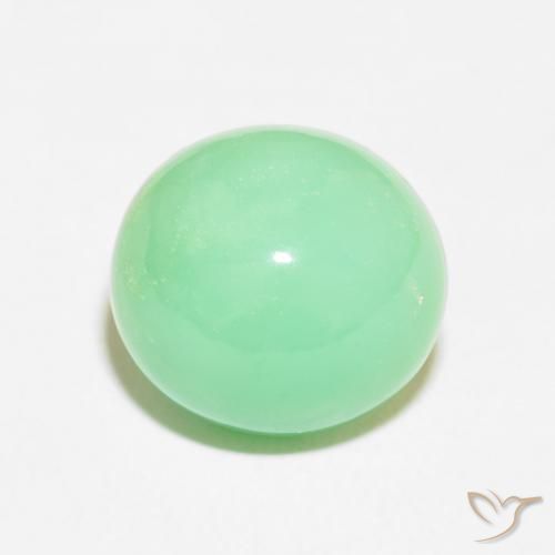 8.40ct 자연스러운 라이트 펀 그린 크리소프레이즈, 타원형, 불투명체