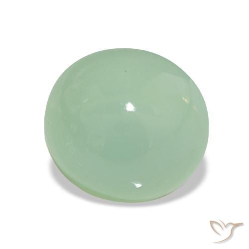 3.40캐럿 천연 라이트 세이지 그린 크리소프레이즈, 타원형 컷, 투명한