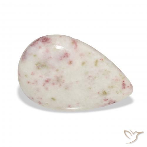 18.11ct 자연스러운 다색 단사, 배 모양, 불투명체