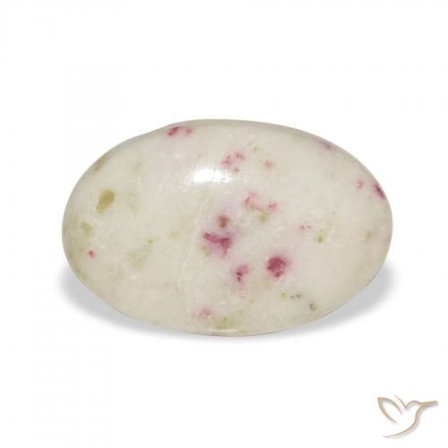 6.28ct 자연스러운 다색 단사, 타원형, 불투명체