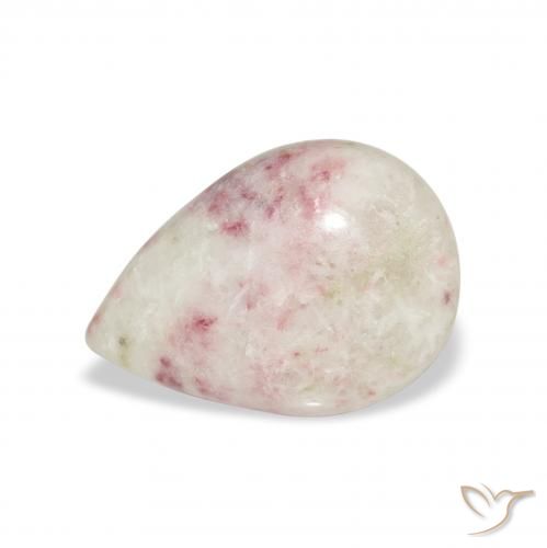 6.94ct 자연스러운 다색 단사, 배 모양, 불투명체
