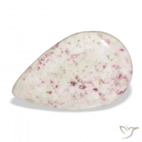 28.04ct 자연스러운 다색 단사, 배 모양, 불투명체