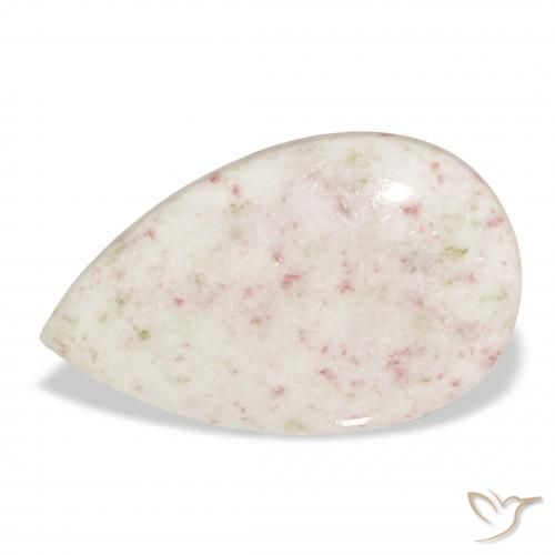 18.48ct 자연스러운 다색 단사, 배 모양, 불투명체