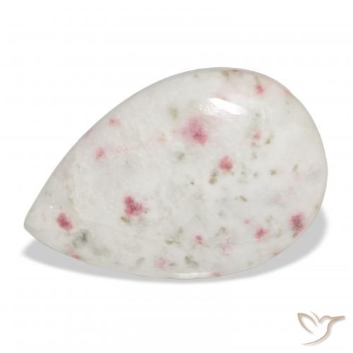15.67ct 자연스러운 다색 단사, 배 모양, 불투명체