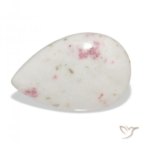 13.28ct 자연스러운 다색 단사, 배 모양, 불투명체