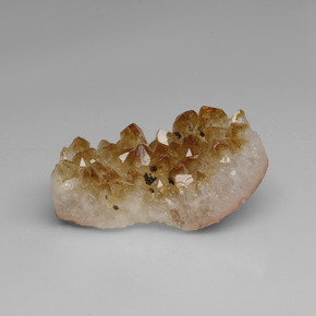 57.68캐럿 천연 골든 옐로우 시트린 지오드, 멋진 모양, 35.5×18.8 mm, 불투명체