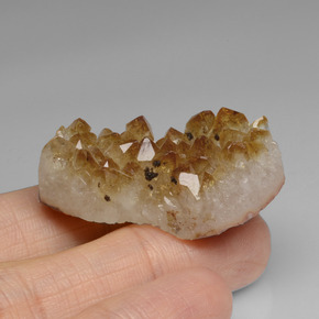 57.68캐럿 천연 골든 옐로우 시트린 지오드, 멋진 모양, 35.5×18.8 mm, 불투명체