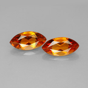 캐럿 천연 마데이라 시트린 보석, 마퀴즈, 10.2×5.1 mm, VS