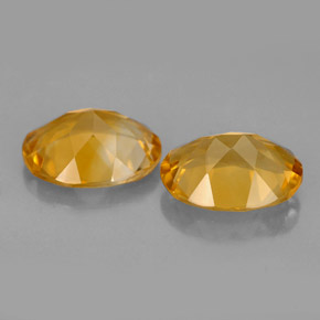 캐럿 천연 골든 옐로우 시트린 보석, 타원형 컷, 10.1×8 mm, VVS