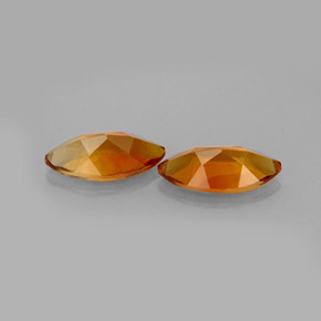 캐럿 천연 오렌지 시트린 보석, 마퀴즈, 9.9×5.1 mm, VS