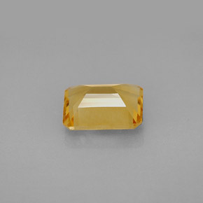 2.09캐럿 천연 골든 옐로우 시트린, 에메랄드 컷, 9.1×7 mm, VVS
