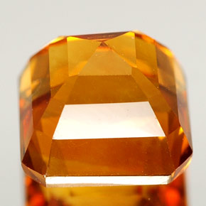 3.00캐럿 천연 마데이라 시트린, 에메랄드 컷, 8.1×7.9 mm, VS