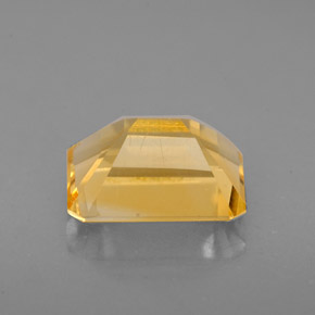 1.95캐럿 천연 골든 옐로우 시트린, 에메랄드 컷, 8.8×6.8 mm, VS