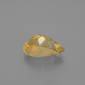 3.50캐럿 천연 골든 옐로우 시트린, 배 모양, 12.9×8.9 mm, VVS