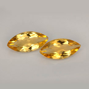 캐럿 천연 골든 오렌지 시트린 보석, 마퀴즈, 11.9×5.8 mm, VVS-VS