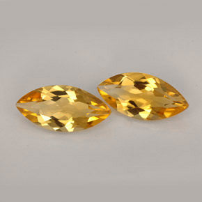 캐럿 천연 골든 오렌지 시트린 보석, 마퀴즈, 11.9×5.8 mm, VVS-VS