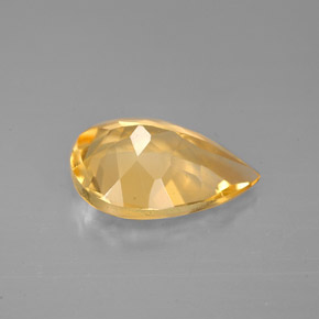 2.44캐럿 천연 골든 옐로우 시트린, 배 모양, 11.8×8 mm, VVS-VS