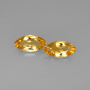 캐럿 천연 골든 옐로우 시트린 보석, 마퀴즈, 11.9×6.2 mm, VVS-VS