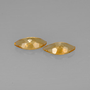 캐럿 천연 골든 옐로우 시트린 보석, 마퀴즈, 11.9×6.2 mm, VVS-VS