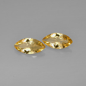 캐럿 천연 골든 옐로우 시트린 보석, 마퀴즈, 11.8×6.1 mm, VVS