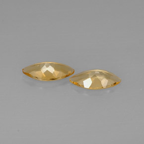 캐럿 천연 골든 옐로우 시트린 보석, 마퀴즈, 11.8×6.1 mm, VVS