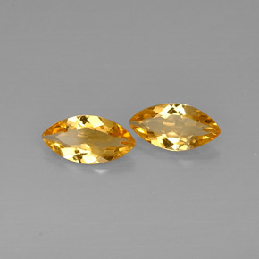 캐럿 천연 골든 옐로우 시트린 보석, 마퀴즈, 11.9×6.1 mm, VVS