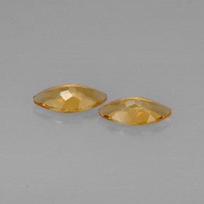 캐럿 천연 골든 옐로우 시트린 보석, 마퀴즈, 11.9×6.1 mm, VVS