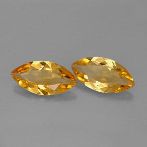 캐럿 천연 골든 옐로우 시트린 보석, 마퀴즈, 12×6.2 mm, VVS
