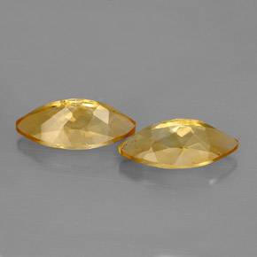 캐럿 천연 골든 옐로우 시트린 보석, 마퀴즈, 11.9×6.1 mm, VVS