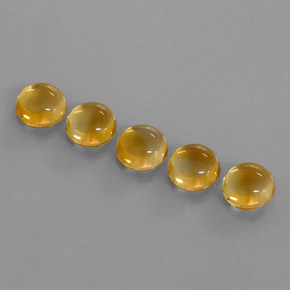 10.64캐럿 천연 Medium-Light Orange-Gold  시트린 보석, 라운드 컷, 8.11 mm, 투명한