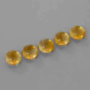 10.64캐럿 천연 Medium-Light Orange-Gold  시트린 보석, 라운드 컷, 8.11 mm, 투명한