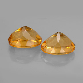캐럿 천연 골든 옐로우 시트린 보석, 타원형 컷, 9.1×7.2 mm, VVS-VS