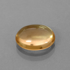 2.44캐럿 천연 골든 옐로우 시트린, 타원형 컷, 10.5×8.7 mm, 투명한